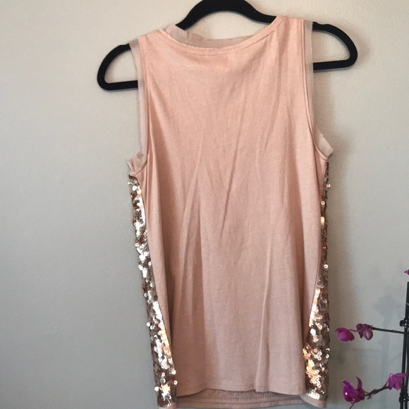 Ann Taylor- Gold Sequined Tank Top - Picture 6 of 6